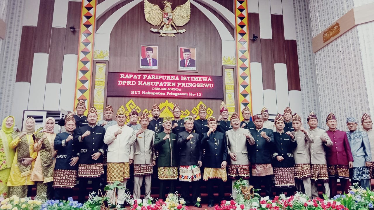 Rapat Paripurna Istimewa HUT Ke-15 Kabupaten Pringsewu.