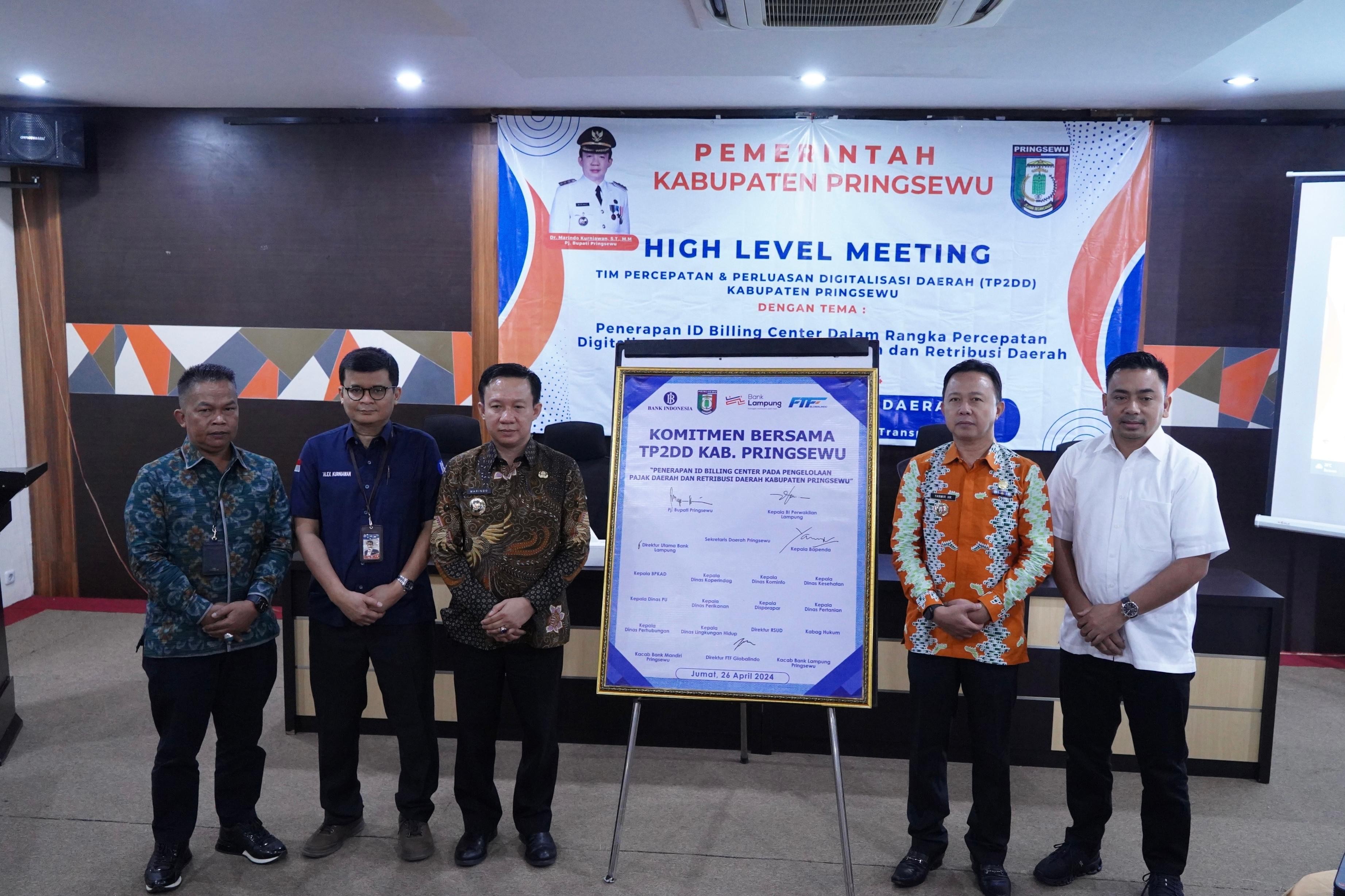 Kabupaten Pringsewu Menerapkan P2DD dan ID Billing Center