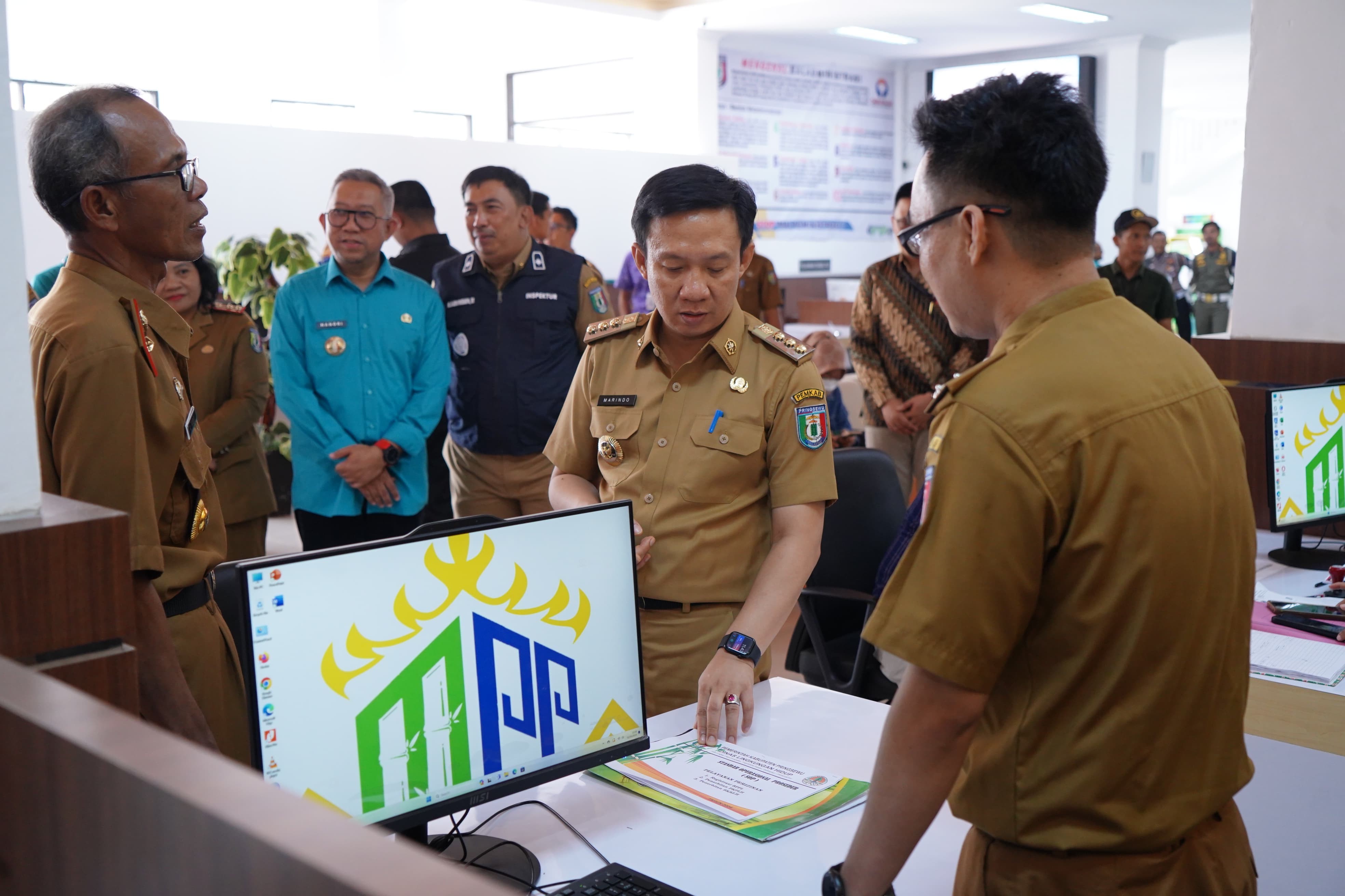 Pj. Bupati Pringsewu Marindo kunjungi Mal Pelayanan Publik (MPP) Kabupaten Pringsewu 